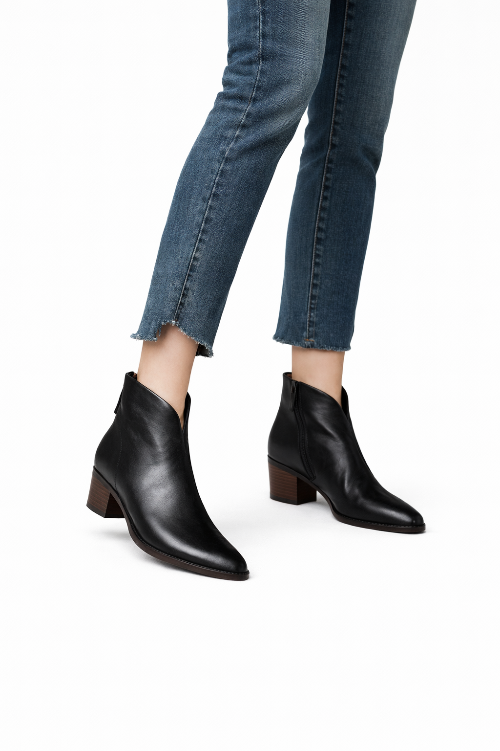 Ann - Botines de lujo con tacón bajo