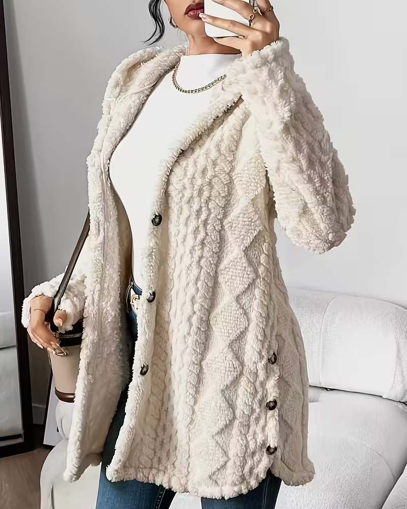 SAMANTA™ | ABRIGO CÁRDIGAN CON FORRO POLAR